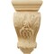 Ekena Millwork 3 1/2"W x 4"D x 7"H Small Grape Corbel, Alder CORW03X04X07GRAL - alternate 4